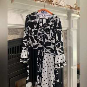 Stylish Black and White Dress